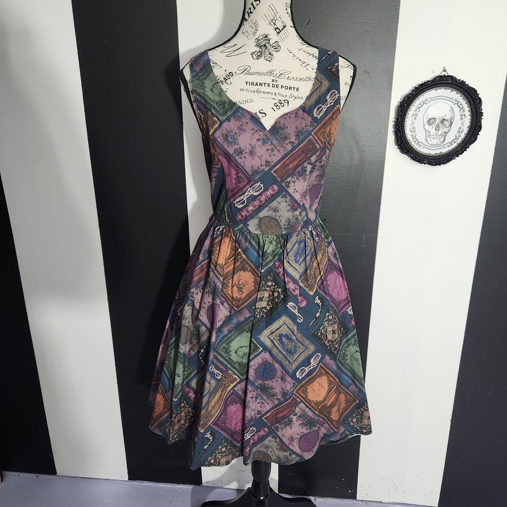 Modcloth Dark Academia Pinup Dress